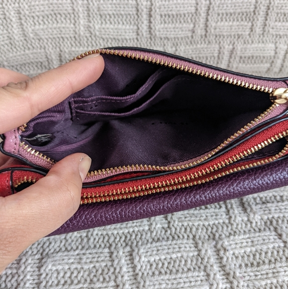 SOLD - Coach Small Triple Wristlet in Colorblock - EUC - Picture 2 of 15
